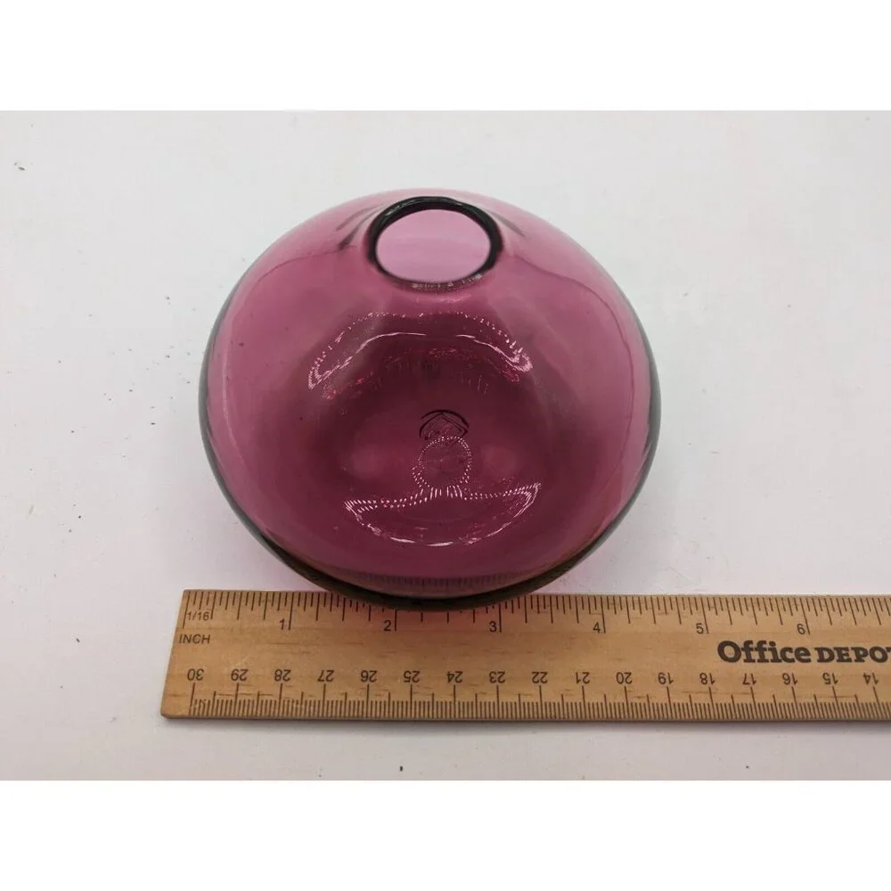Amethyst Pioneer MCM glass vase Tear Drop Purple